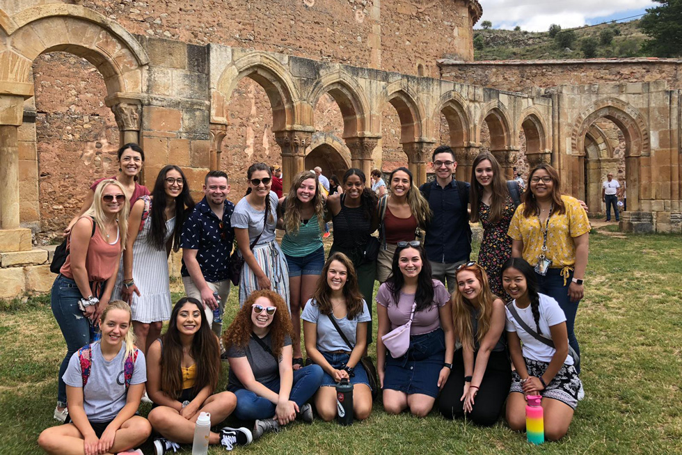 group of students in Spain