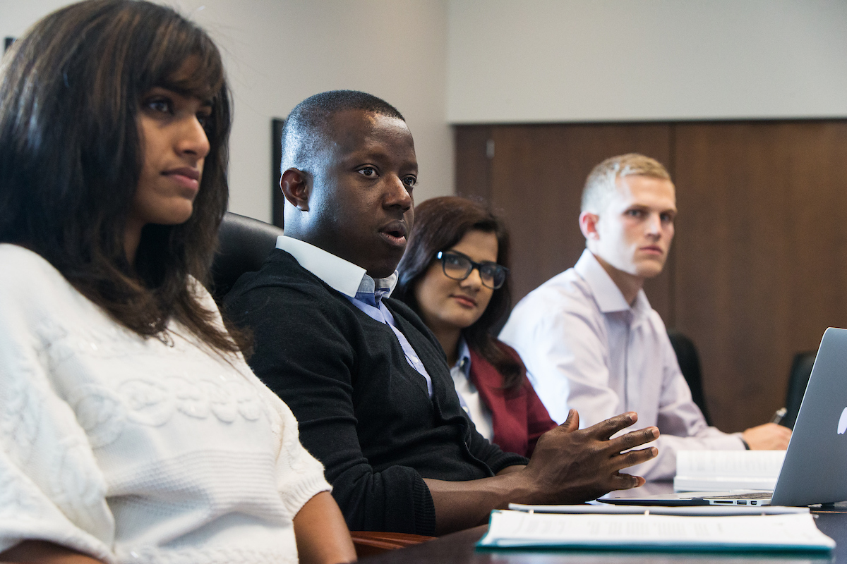 students in mammel hall