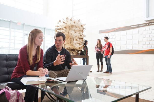 students in Mammel Hall