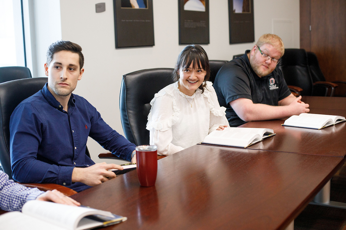 students in mammel hall