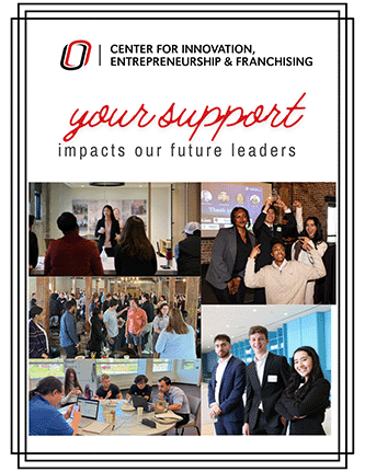 a collage of uno students.