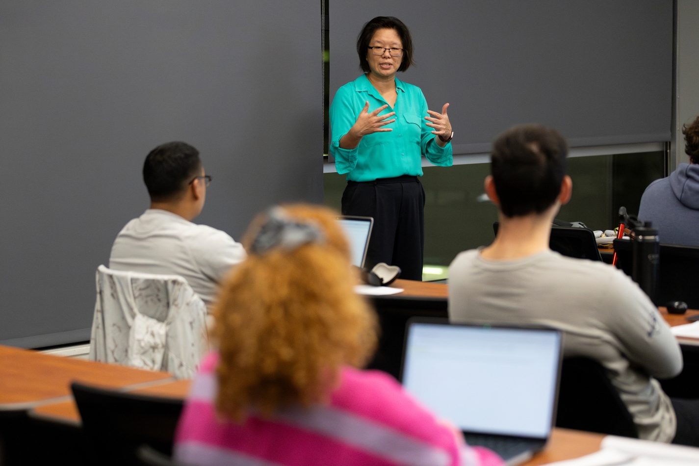 students in mammel hall