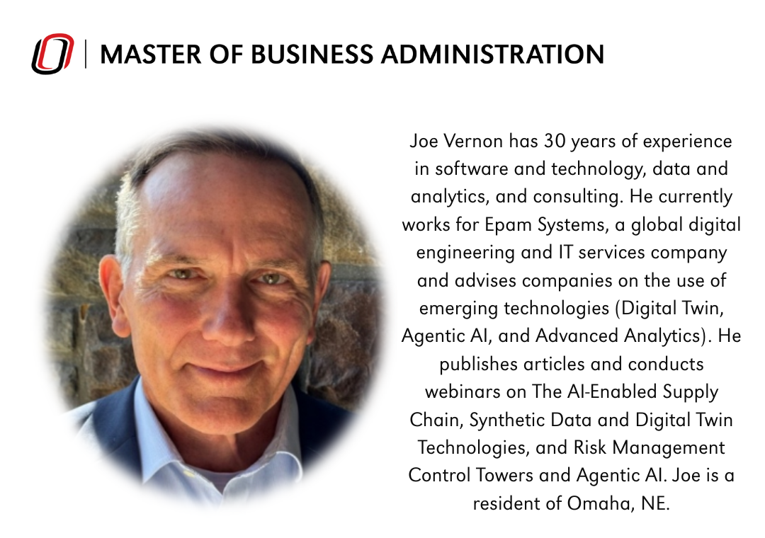 Headshot of Joe Vernon and his bio.