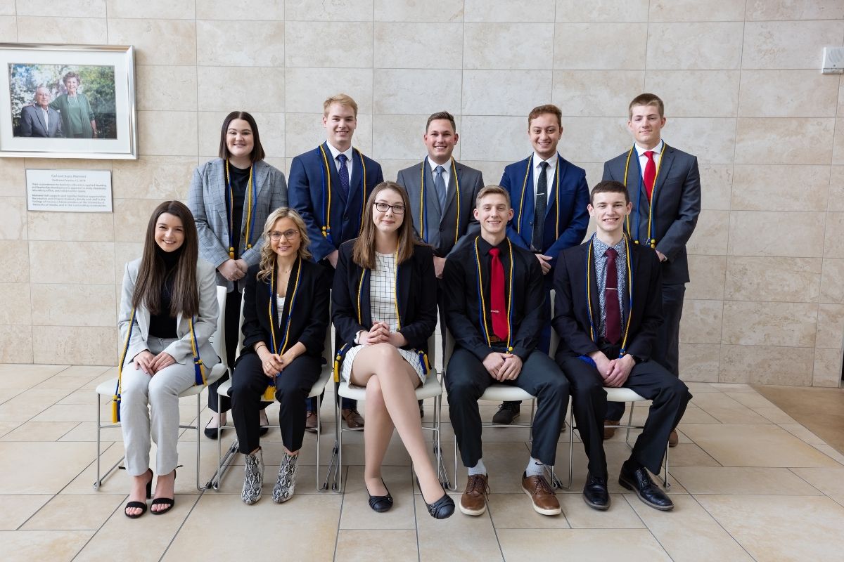 An image of students sitting together