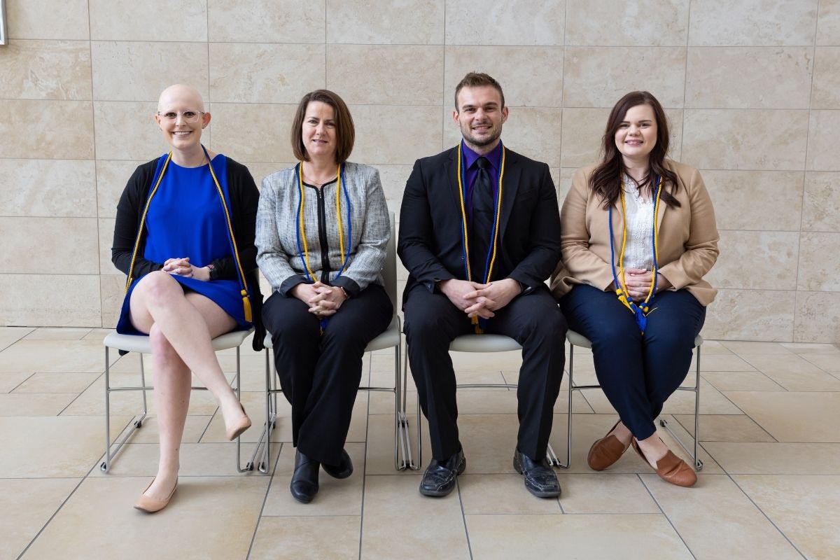 An image of students sitting together