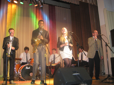 UNO Jazz Combo performance in Lithuania with Sialiai University