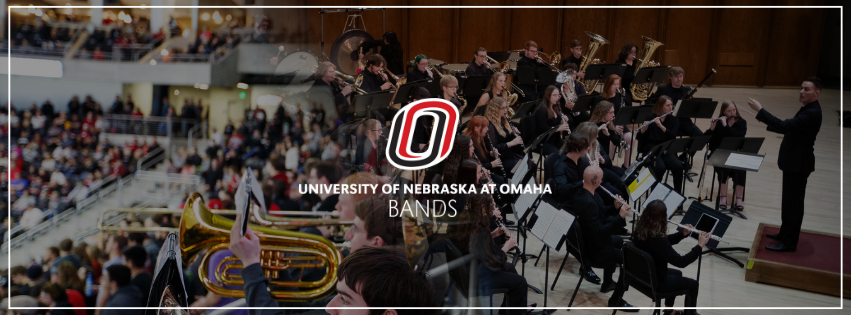 Bands scholarship graphic - pep band and wind ensemble