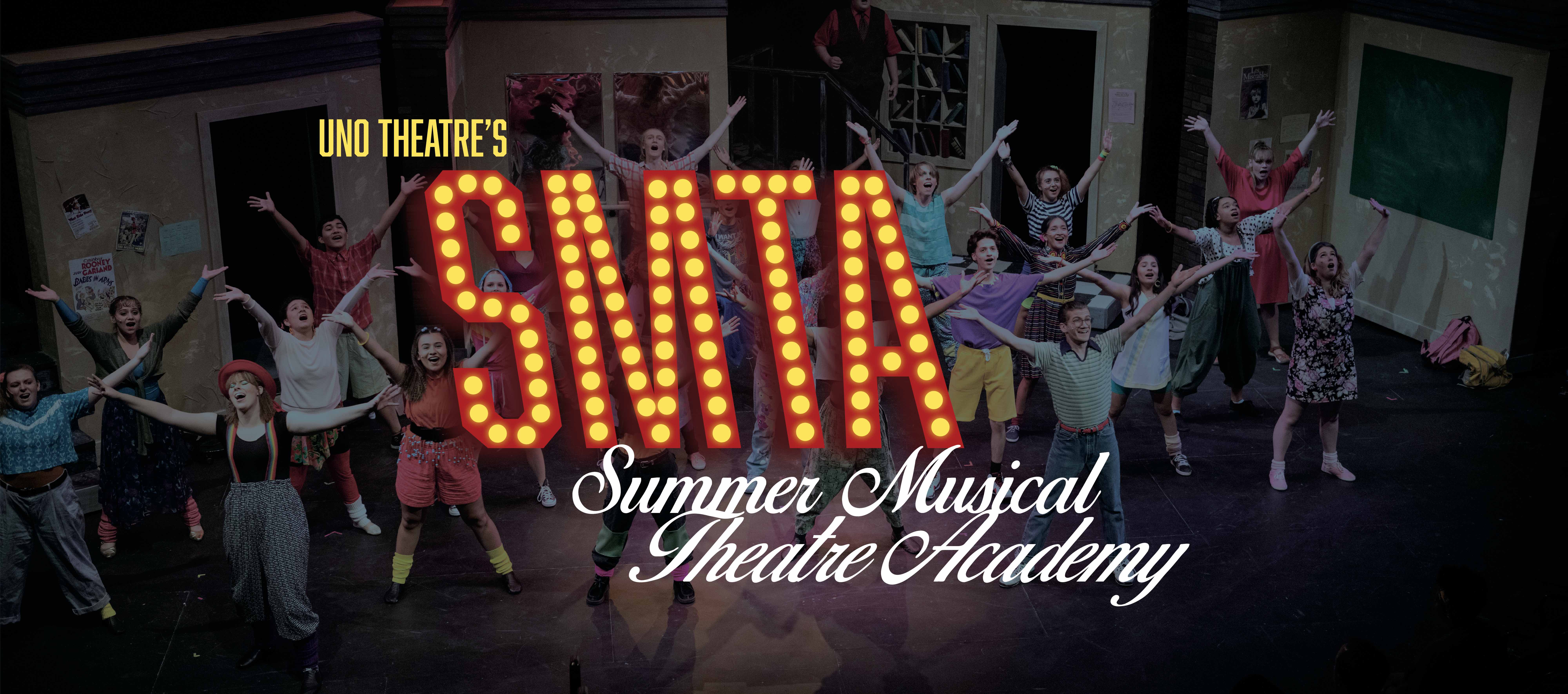 SMTA students dancing and performing a musical number on the SMTA stage.