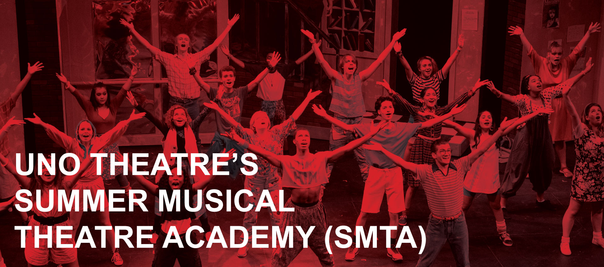 SMTA students dancing and performing a musical number on the SMTA stage.