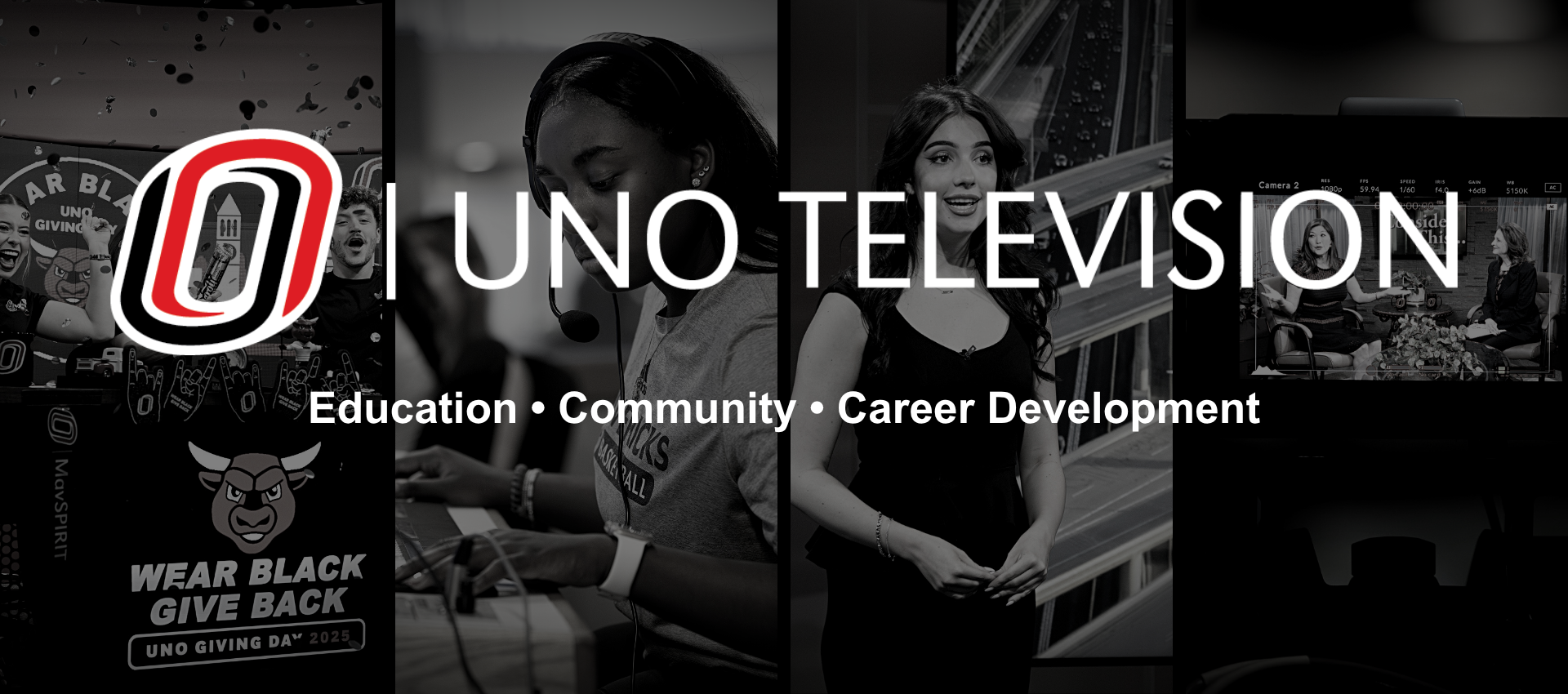 UNO Television studio production banner