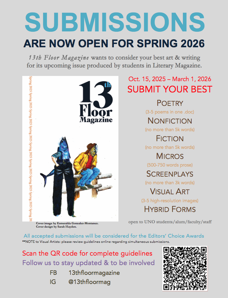 13th Floor Magazine Poetry Editor Poster