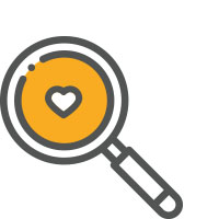 Icon of a magnifying glass