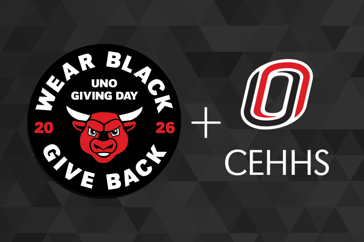 Logos for CEHHS and Wear Black, Give Back