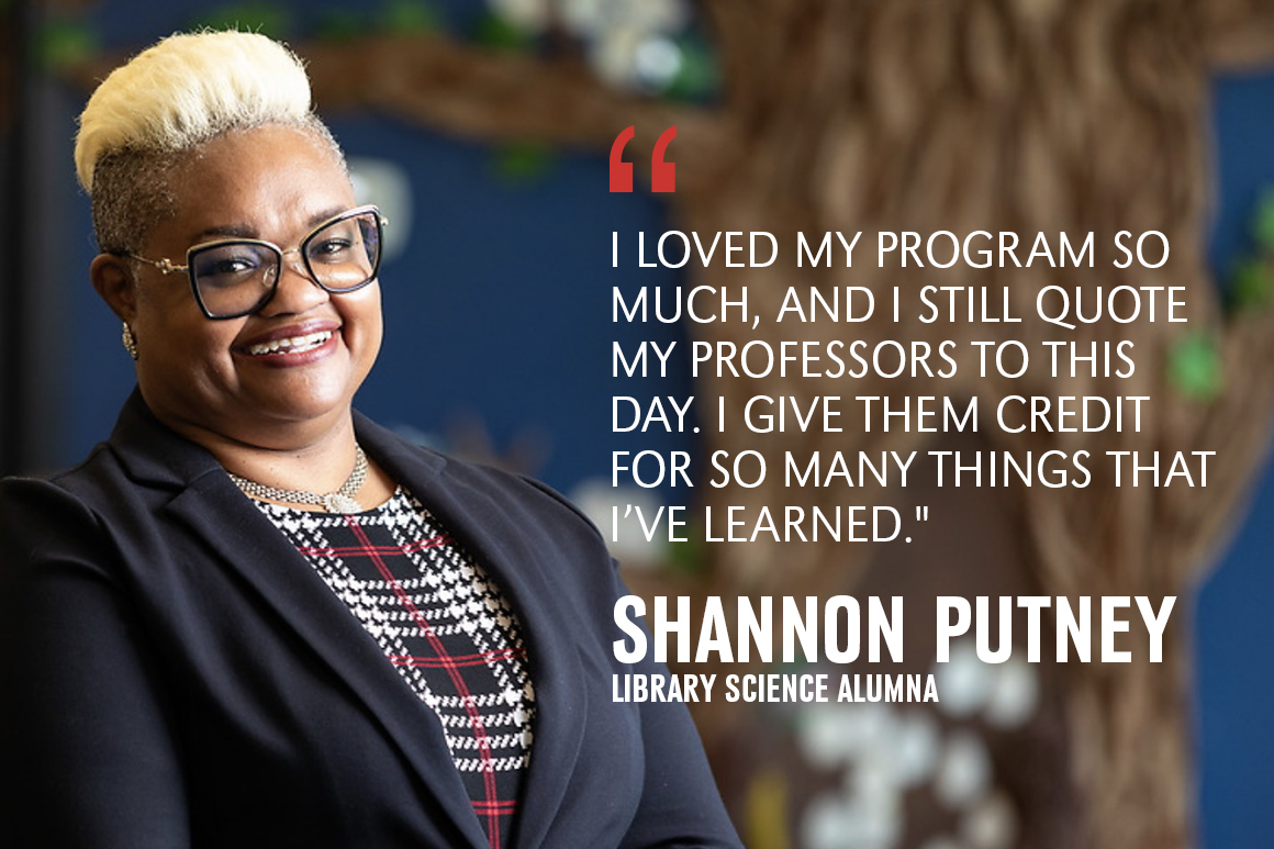 Shannon Putney with quote: I loved my program so much, and I still quote my professors to this day. I give them credit for so many things that I’ve learned. 