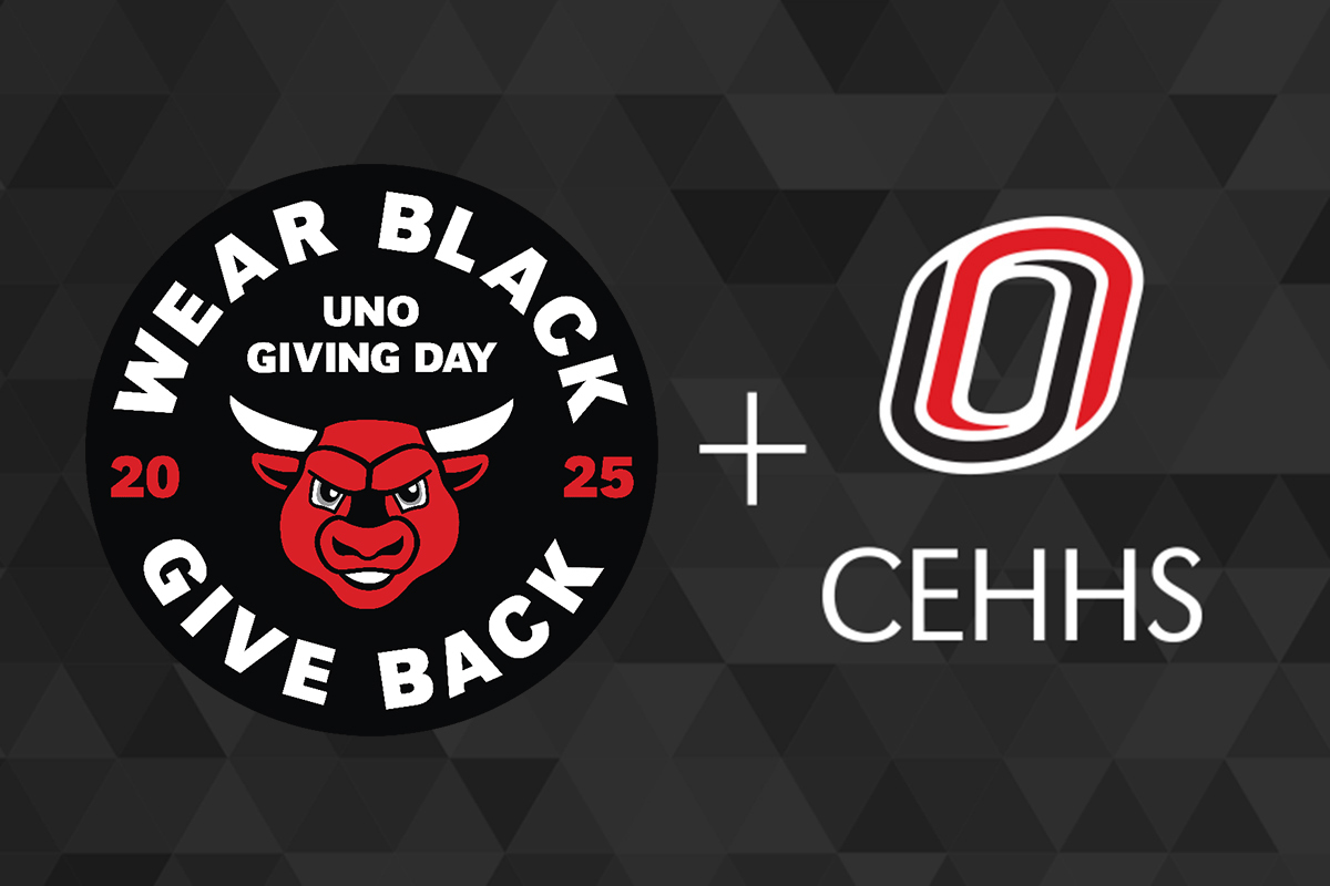 Logos for CEHHS and Wear Black, Give Back