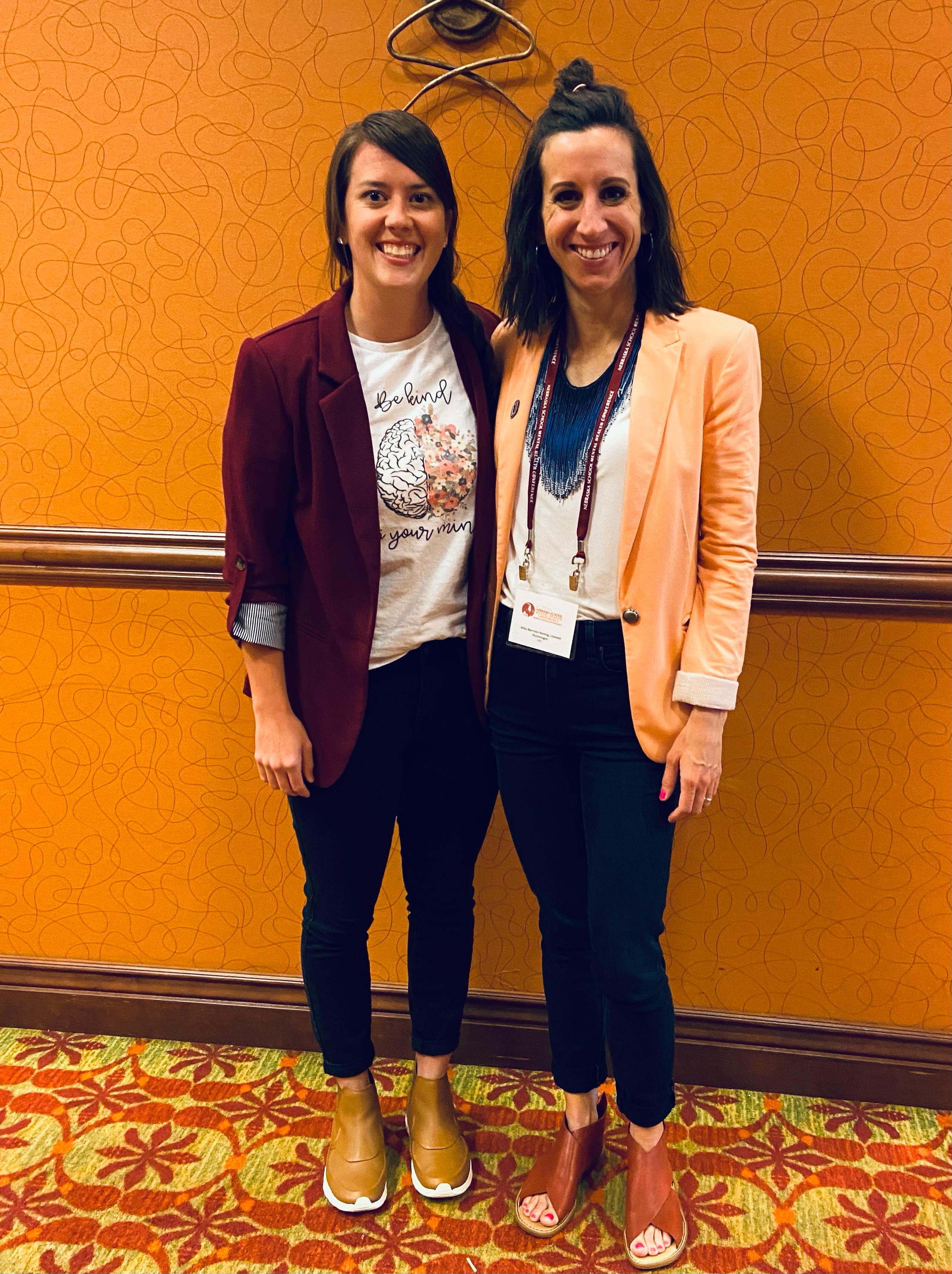 College of Education 2022 Graduate Award Recipient, Kara Schneider, with Dr. Abby Bjornsen