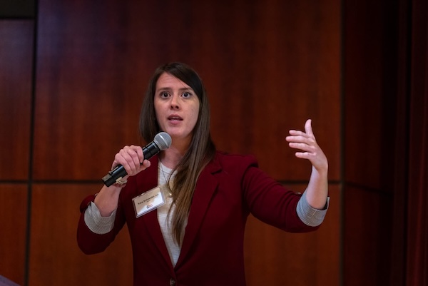 Dr. Schneider presenting at a counseling conference.