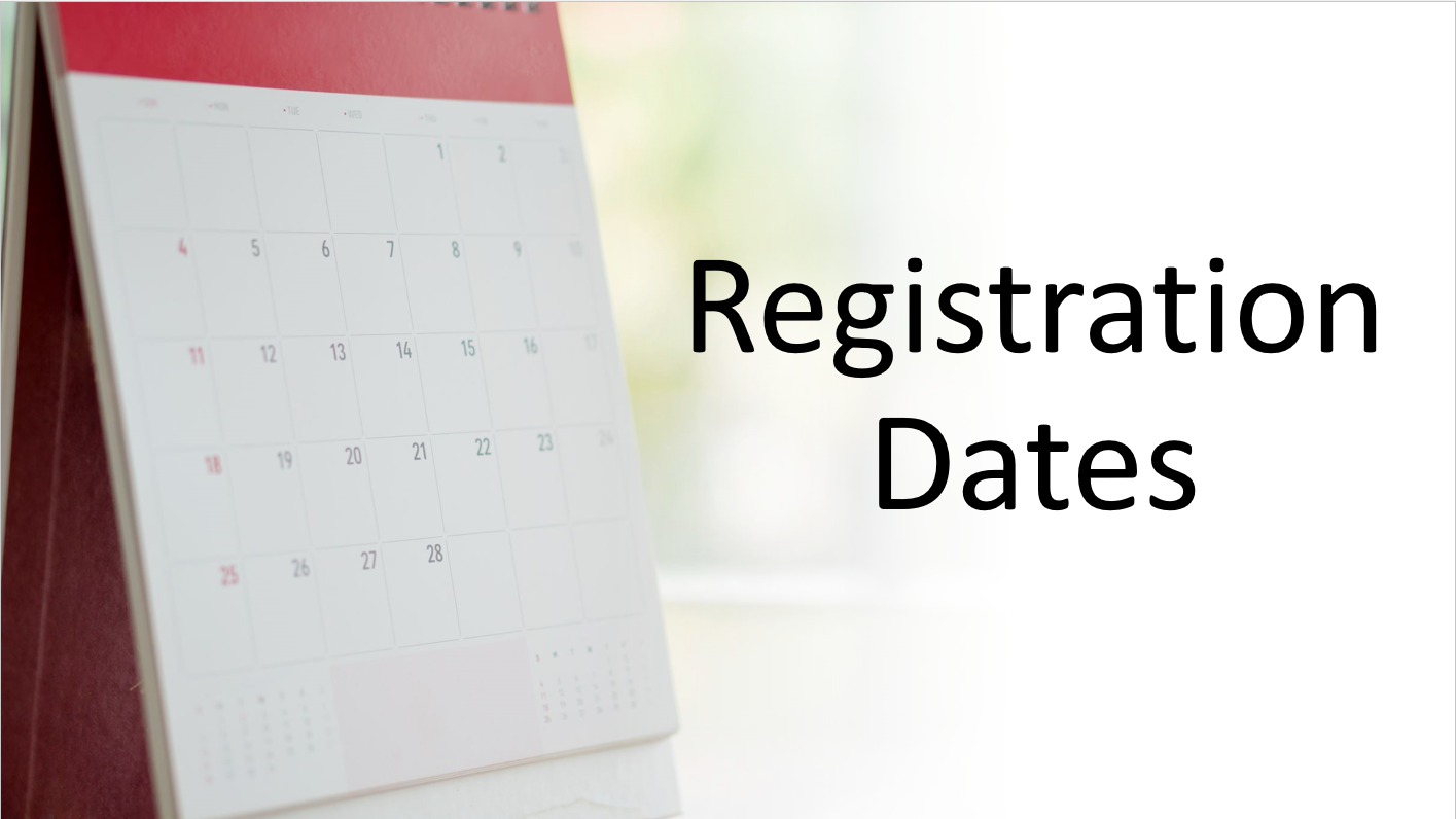 Registration Dates