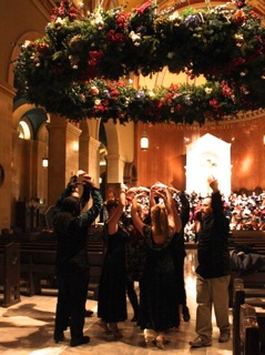 Dancers performed at St. Cecelia's Cathedral.