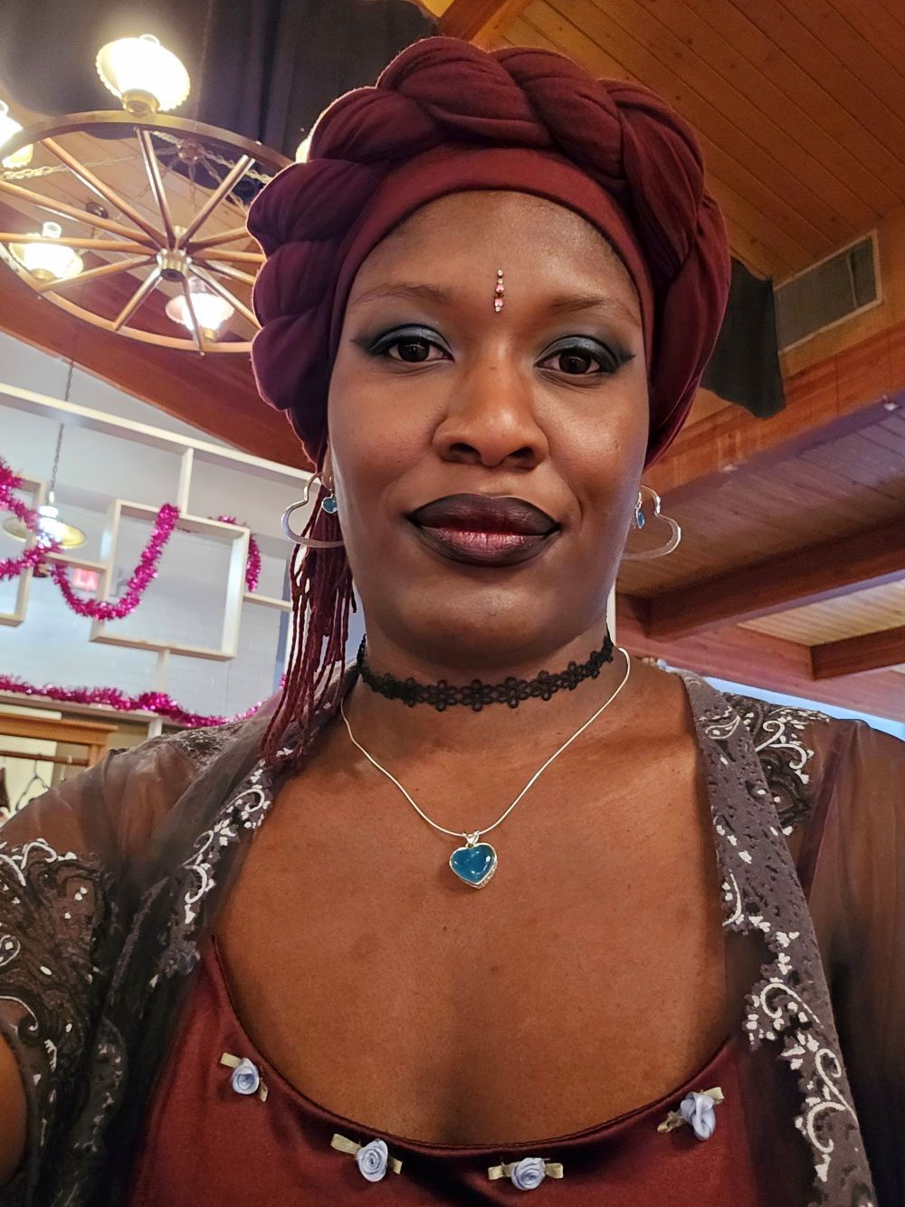 Part-time instructor Nadria Beale in dance attire.