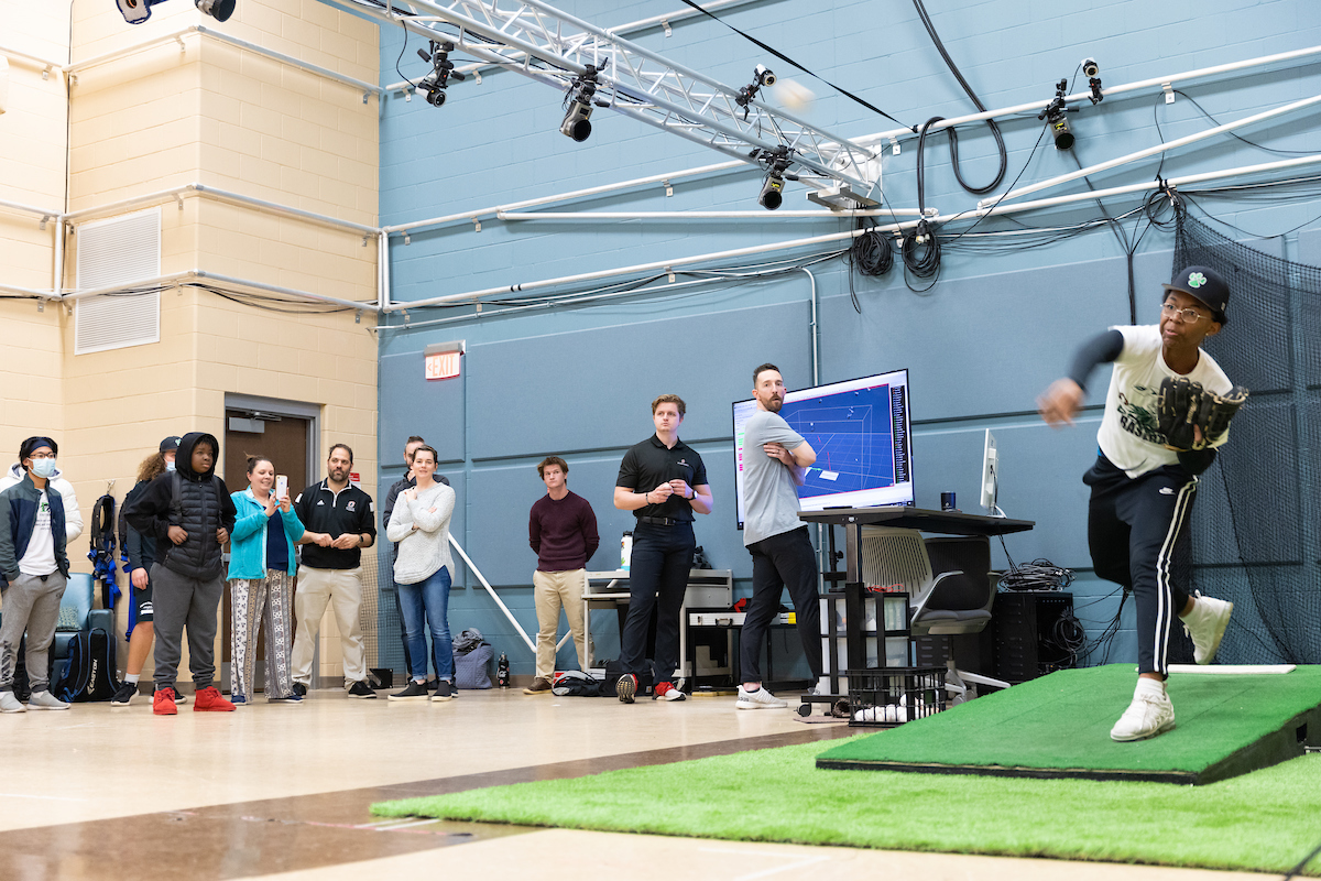 Pitching Lab in the Biomechanics Research Building