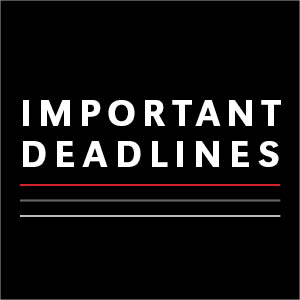 important deadlines reminder