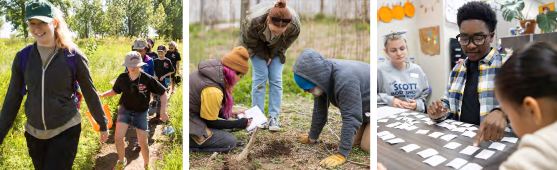 A montage of people working in the non-certification education field