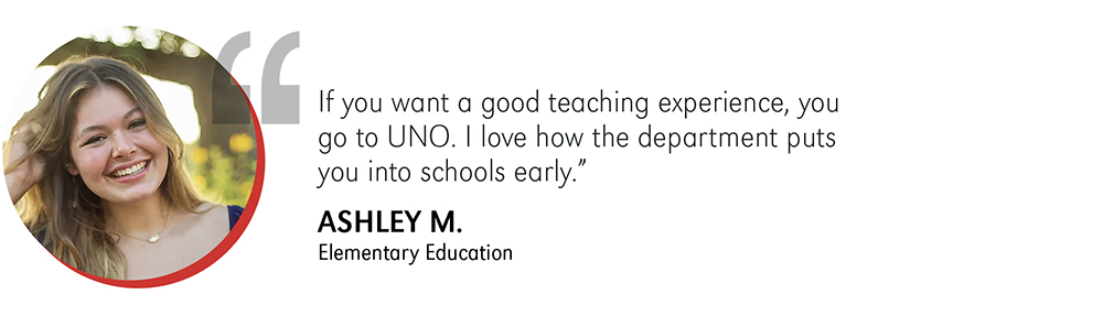 Image of an alumna with quote 