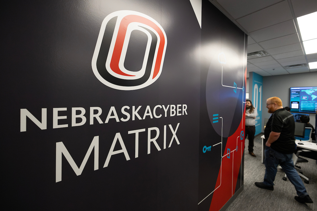 The Nebraska Cyber Matrix Lab is located in UNO's Peter Kiewit Institute