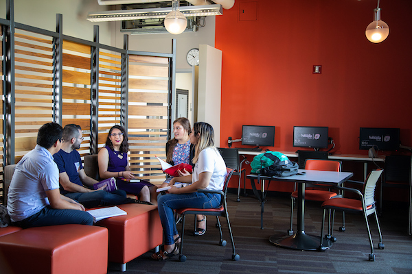 Students studying in the Peter Kiewit Institute