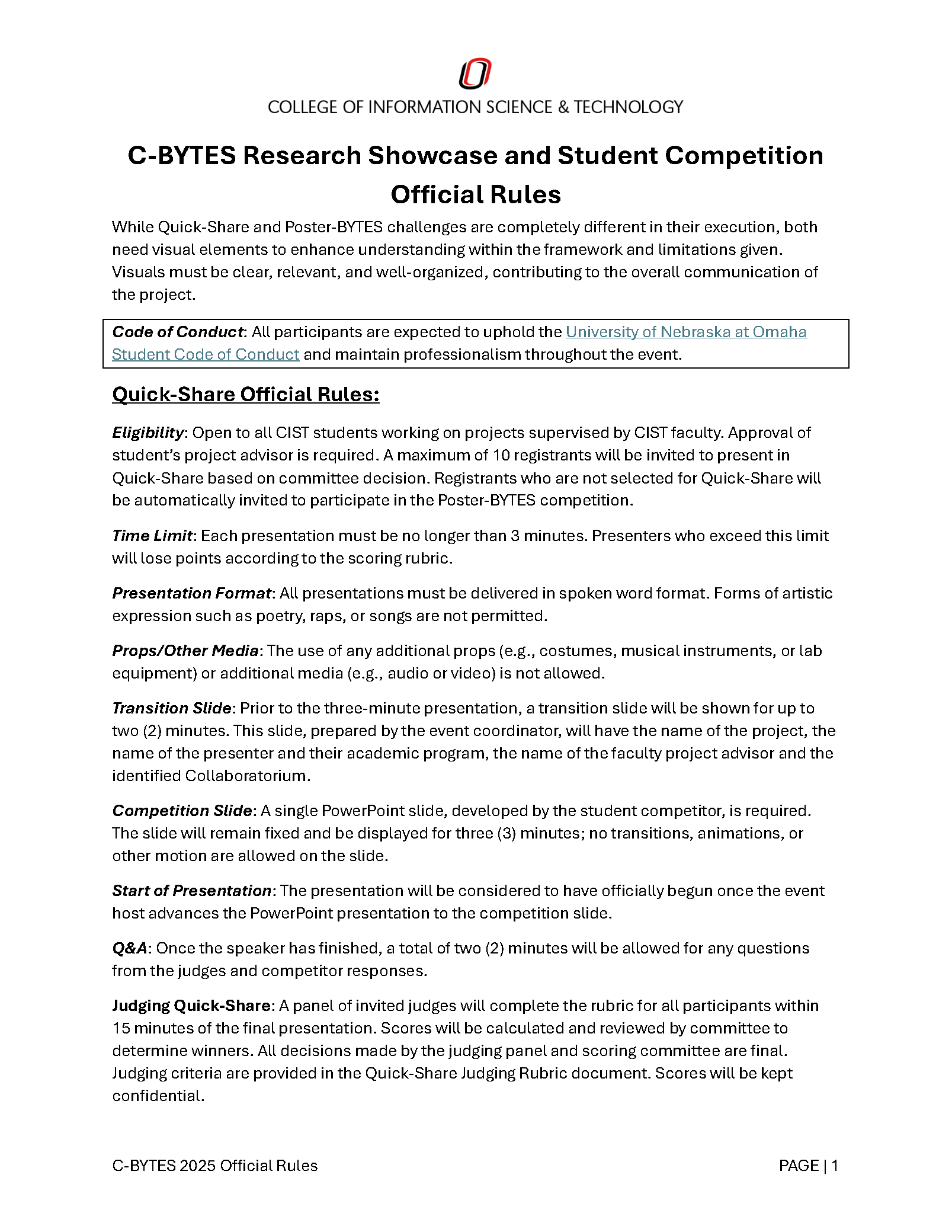 C-BYTES Official Rules page 1