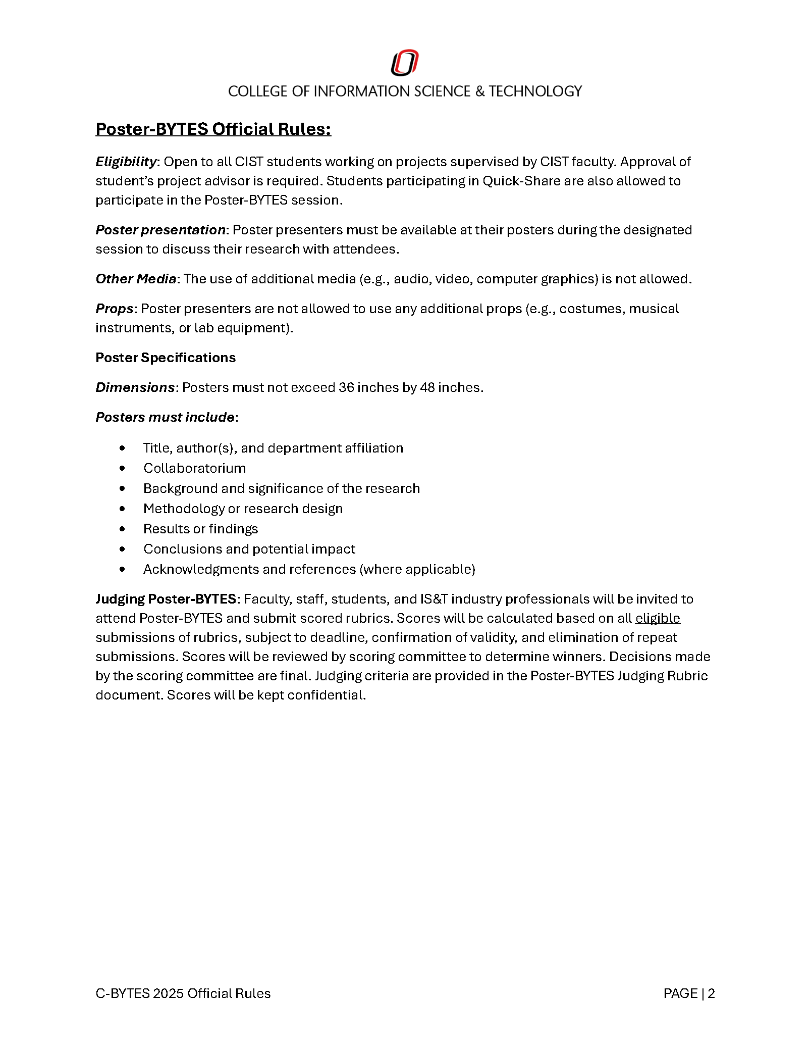 C-BYTES Rules page 2