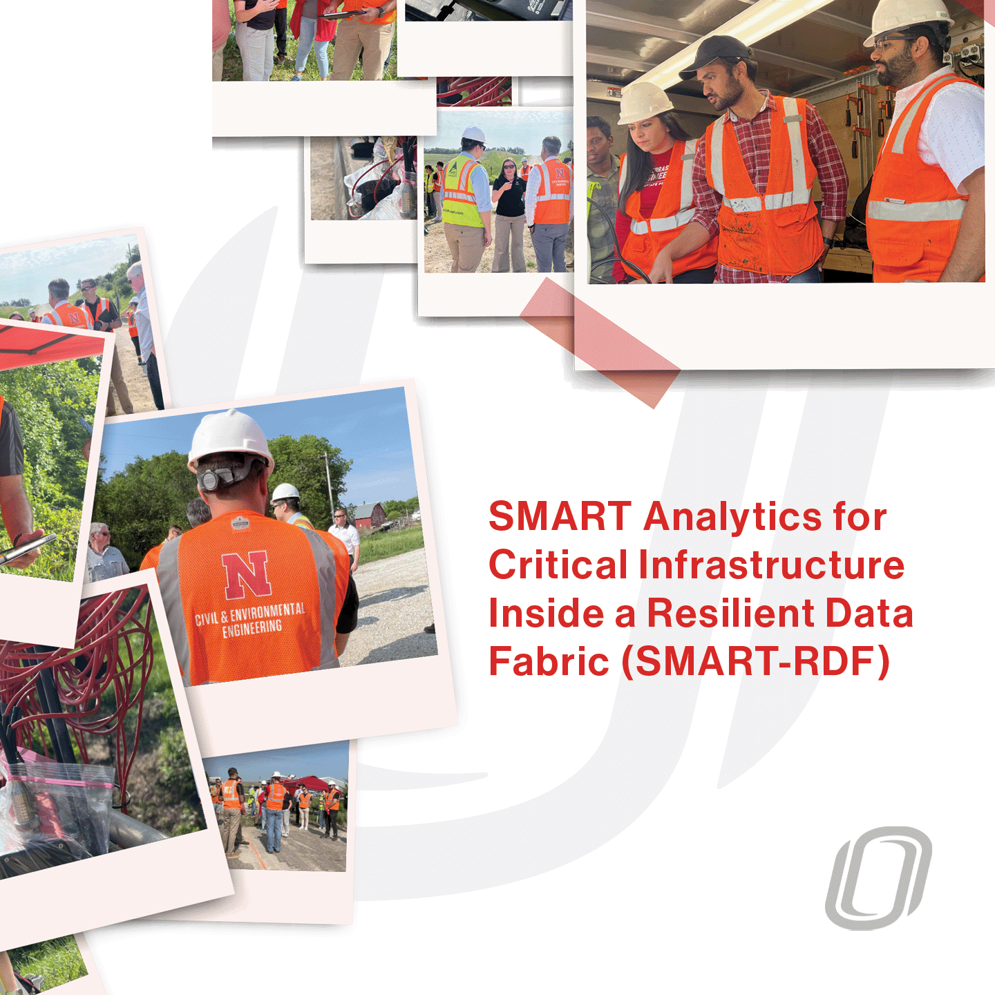 a photo collage of UNO students and faculty that showcase the SMART project