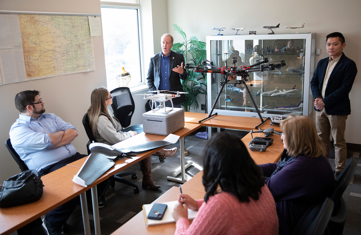 Meeting about drones