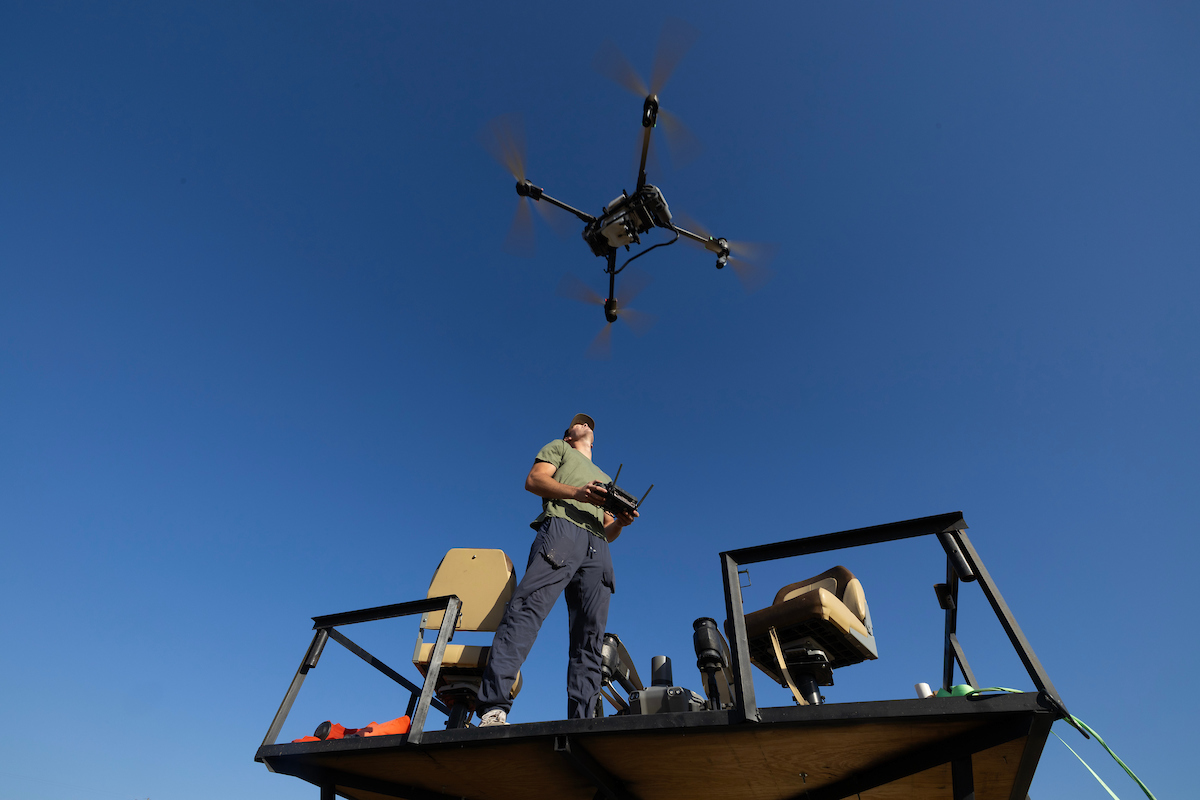 Flying a drone