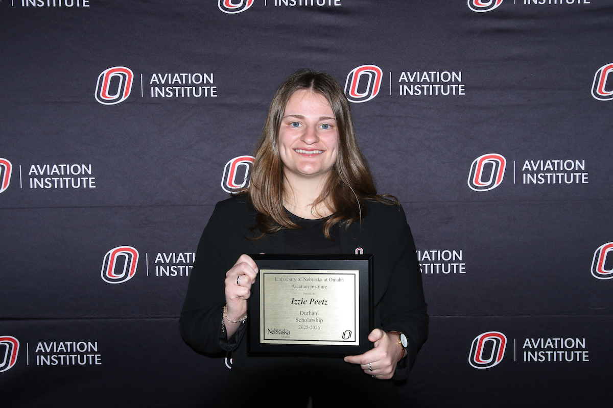 student receiving the Charles Durham Scholarship