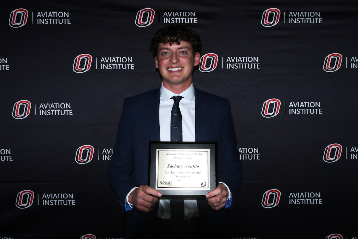 Zachary Nanfito, winner of the Col. Kari Johnshon Scholarship