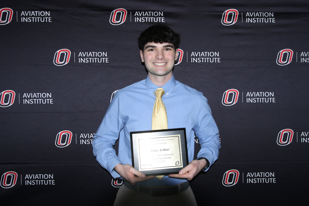student receiving the Russell C. Ross Memorial Scholarship