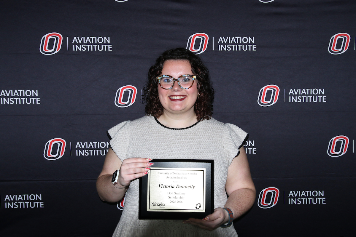 student receiving the Donald Smithey Scholarship