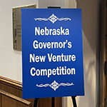photo of the Nebraska Governor's New Venture Competition sign