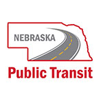 Outline of Nebraska with words Nebraska Public Transit