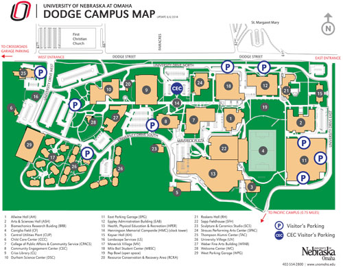 University Of Nebraska Omaha Campus Map Directions & Parking | Center for Public Affairs Research 