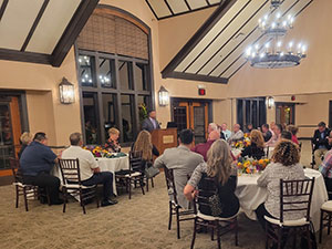 Presenter and audience at 2021 JEI