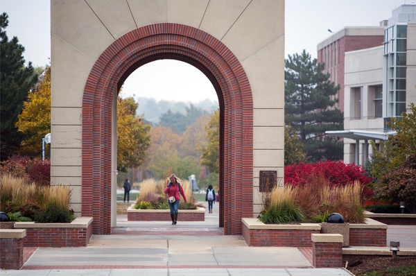 The clocktower on the UNO campus.