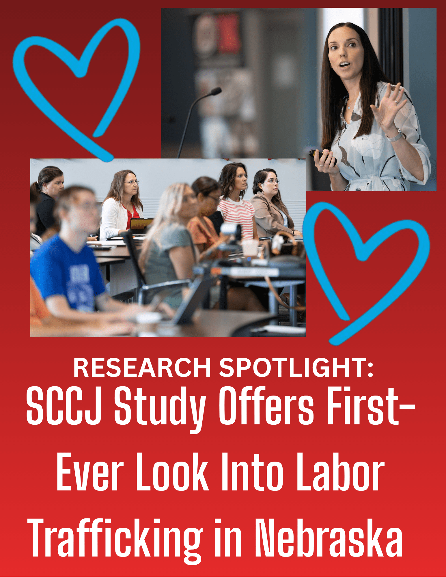 Dr. Teresa Kulig and her audience at her labor trafficking talk