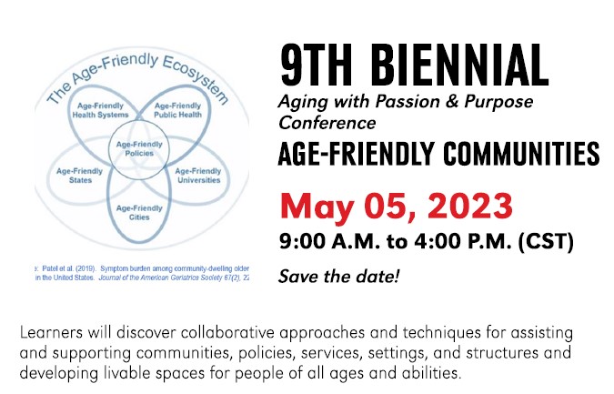 Register now for the aging with passion and purpose conference on May 5, 2023