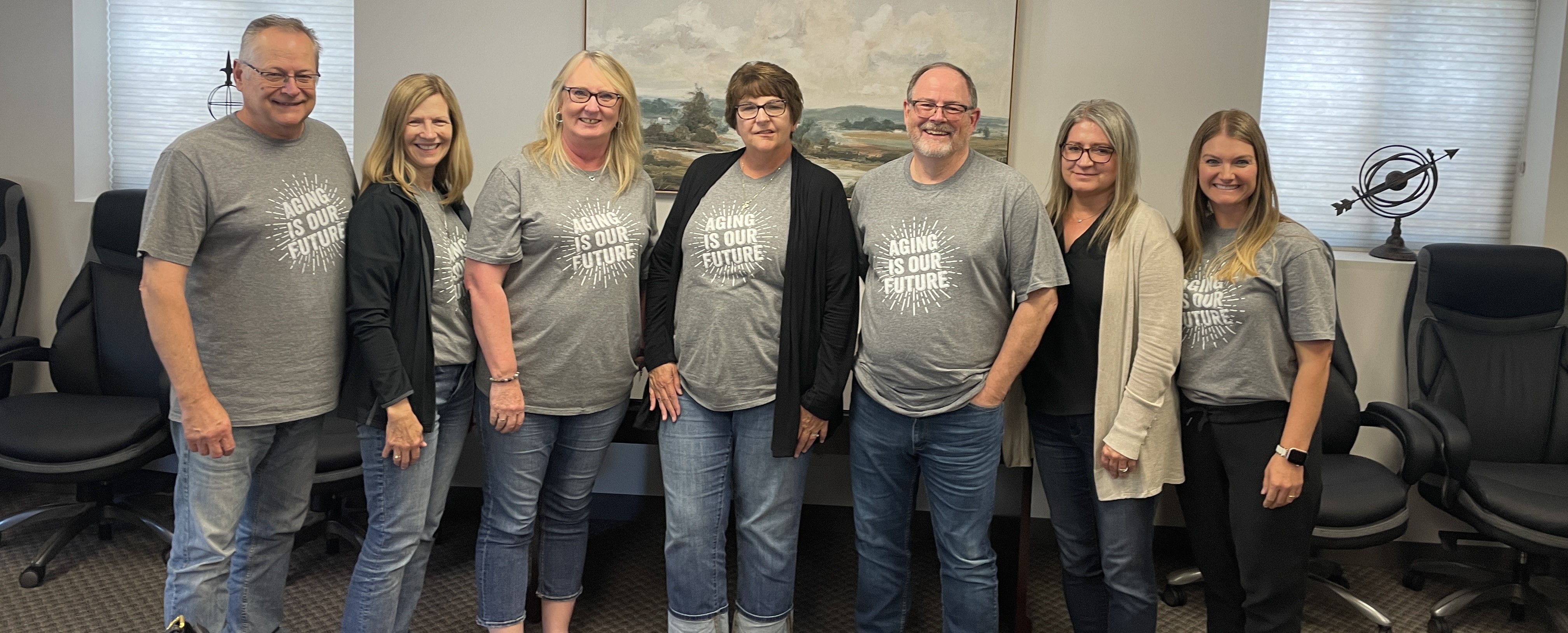 Group of AAA directors wearing Gero tshirts