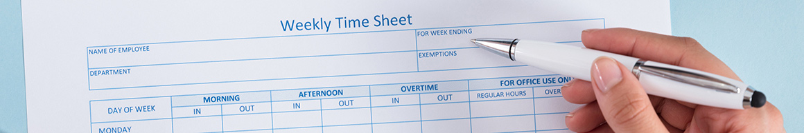 A time sheet