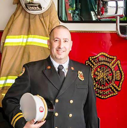 Troy Jellison, fire captain/advanced EMT, El Dorado, Kansas, Fire Department