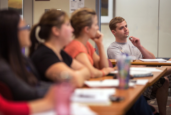 students in class